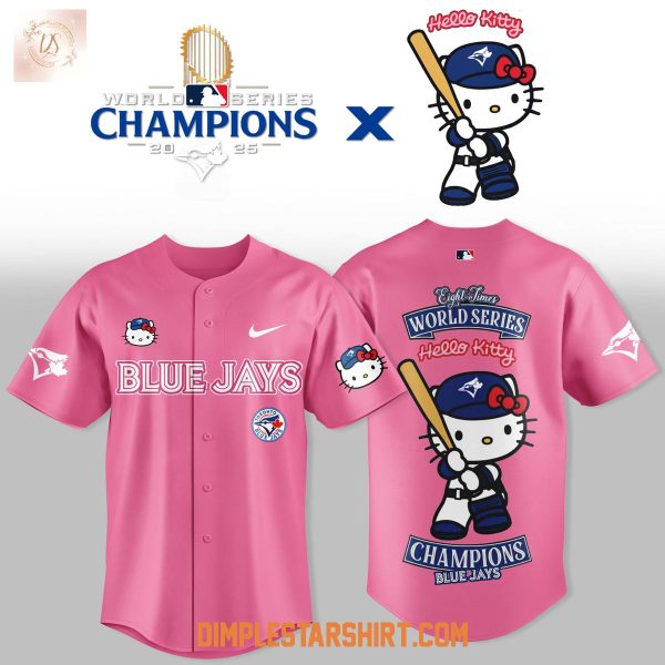 Toronto Blue Jays x Hello Kitty World Series 2025 Champions Pink Jersey