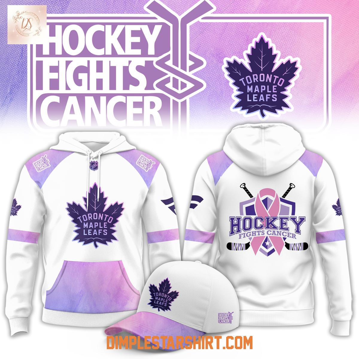 Toronto Maple Leafs Hockey Fight Cancer Hoodie Shirt Toronto Maple Leafs Hockey Fight Cancer Hoodie Shirt