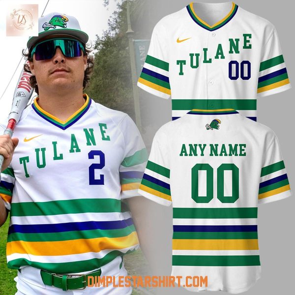 Tulane Green Wave Mardi Gras 2025 Baseball Jersey Tulane Green Wave Mardi Gras 2025 Baseball Jersey