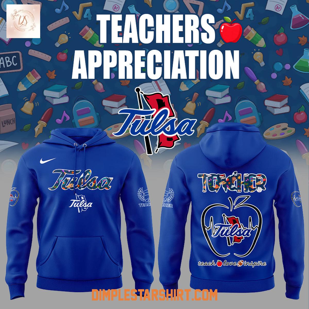 Tulsa Golden Hurricane Teachers Appreciation 2025 Hoodie Shirt Tulsa Golden Hurricane Teachers Appreciation 2025 Hoodie Shirt