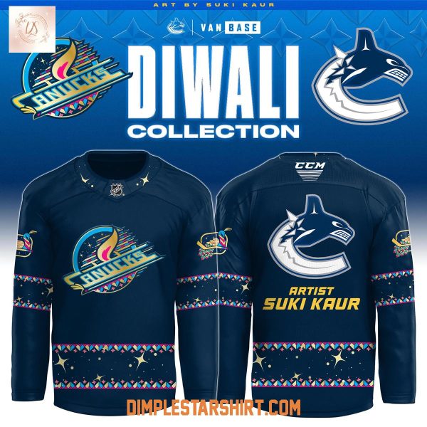 Vancouver Canucks Diwali Skate 2025 Hockey Jersey