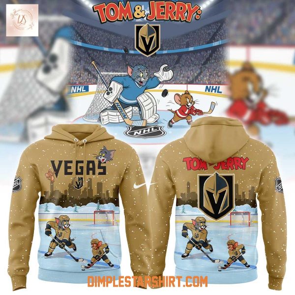 Vegas Golden Knights Tom And Jerry Christmas Hoodie Shirt