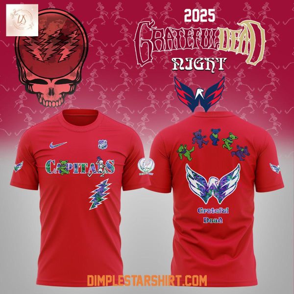 Washington Capitals Grateful Dead Night 2025 Hoodie Shirt