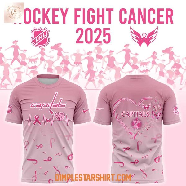 Washington Capitals Hockey Fight Cancer 2025 Hoodie Shirt