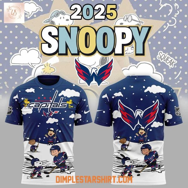 Washington Capitals Snoopy And Peanuts 2025 Hoodie Shirt