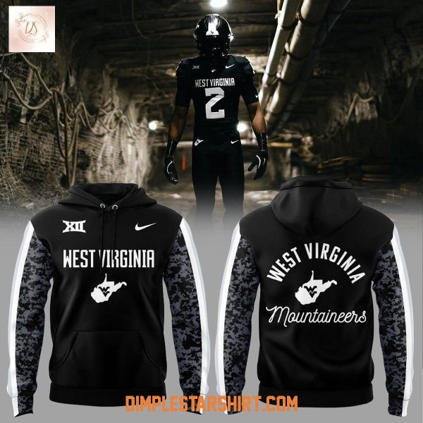 West Virginia Football Charcoal Black Suit 2025 Hoodie Shirt