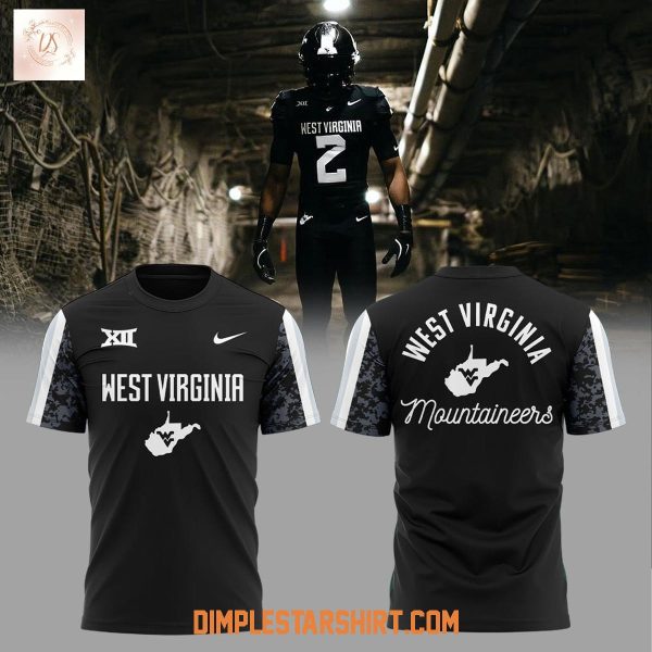 West Virginia Football Charcoal Black Suit 2025 Hoodie Shirt