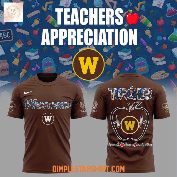 Western Michigan Broncos Teachers Appreciation 2025 Hoodie Shirt