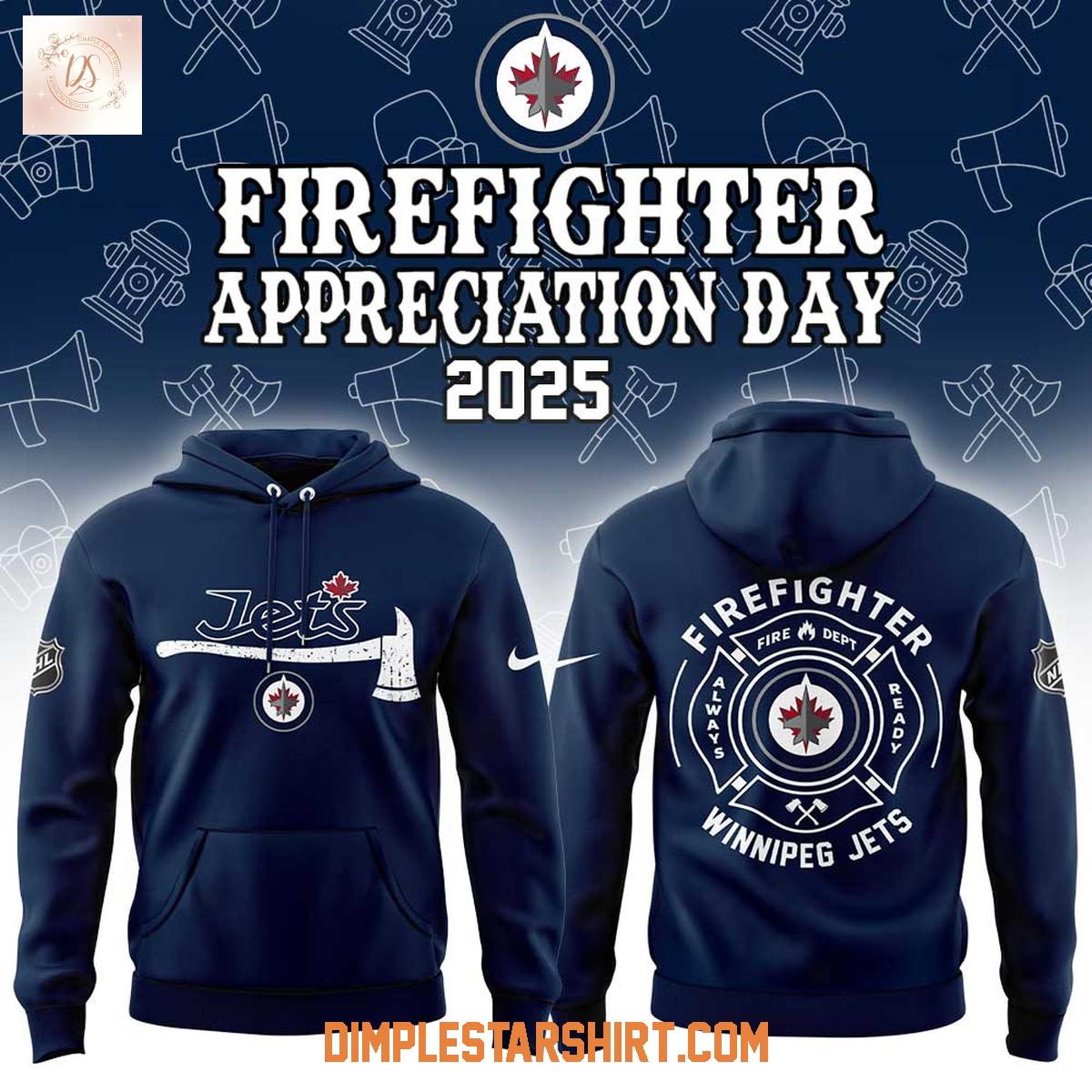 Winnipeg Jets Firefighter Application Day 2025 Hoodie Shirt Winnipeg Jets Firefighter Application Day 2025 Hoodie Shirt