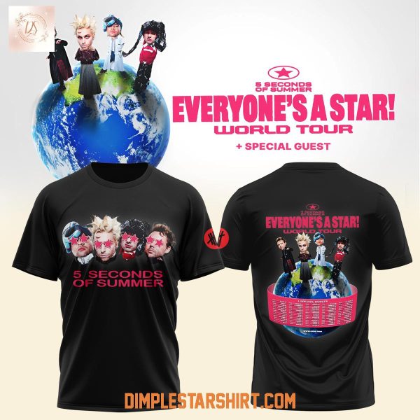 5 Seconds Of Summer Everyone's A Star World Tour Hoodie Shirt
