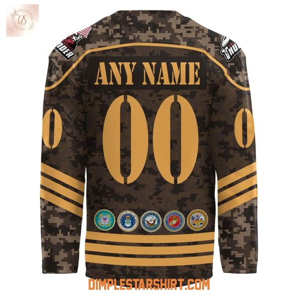 Adirondack Thunder Military Appreciation Night 2025 Jersey