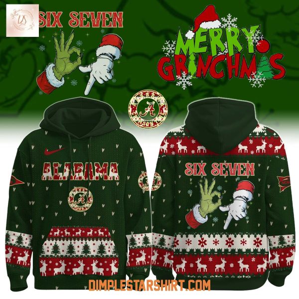 Alabama Crimson Tide x Six Seven Merry Grinchmas Hoodie T-Shirt