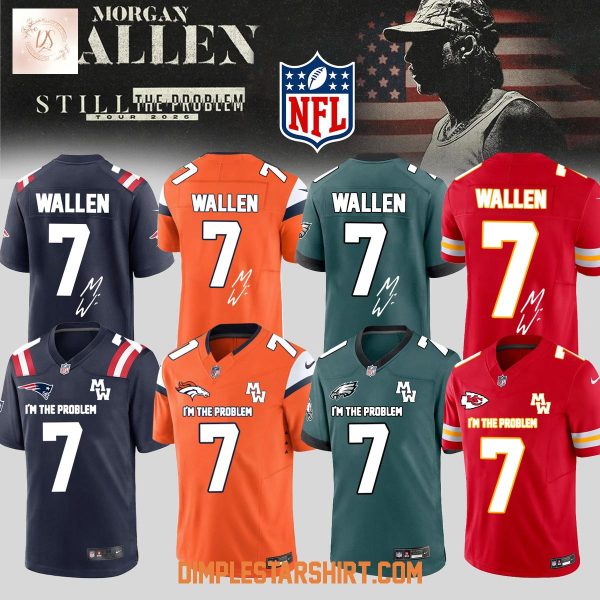 All Team NFL x Morgan Wallen Still The Problem Tour 2026 Jersey