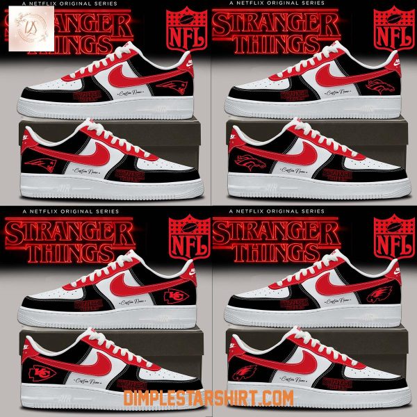 All Team NFL x Stranger Things 5 Air Force 1 Shoes