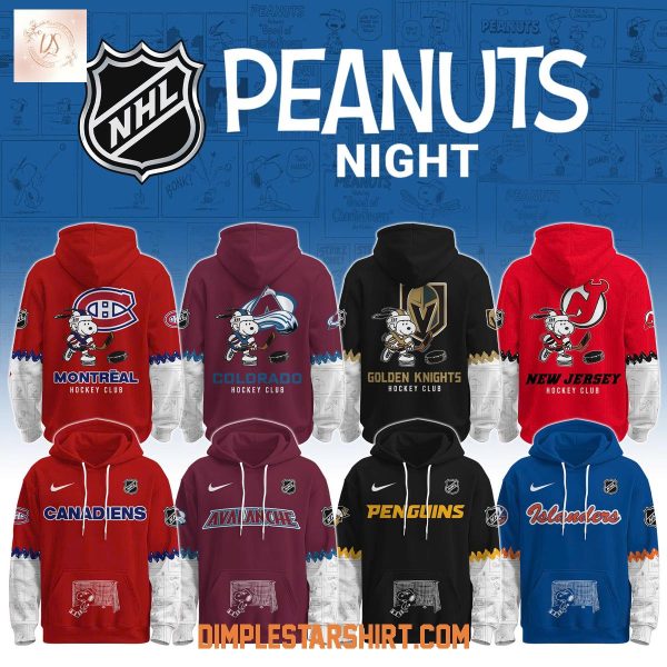 All Team NHL x Snoopy Peanuts Hockey Hoodie T-Shirt