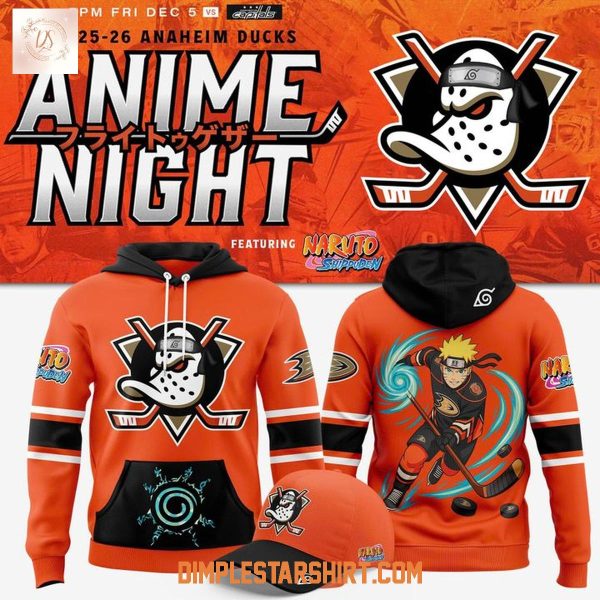 Anaheim Ducks Anime Night Naruto Hoodie T-Shirt