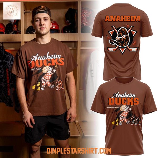 Anaheim Ducks Retro Streetwear Ryoko Rain Hoodie T Shirt