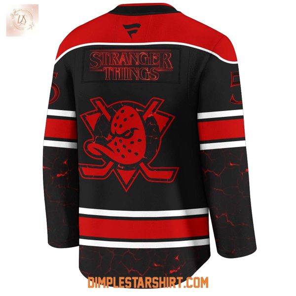 Anaheim Ducks x Stranger Things 5 One Last Adventure Jersey
