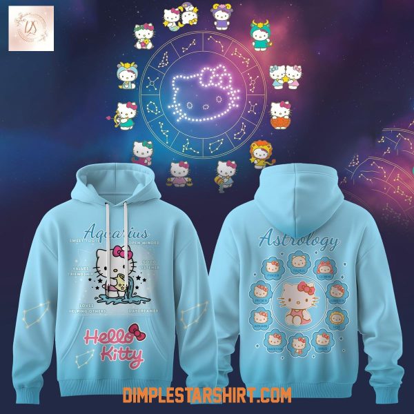 Aquarius Dreamer x Hello Kitty Astrology Hoodie Shirt