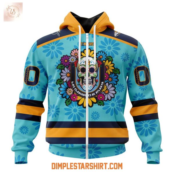 Atlanta Gladiators Dia De Muertos 2025 Hoodie Shirt