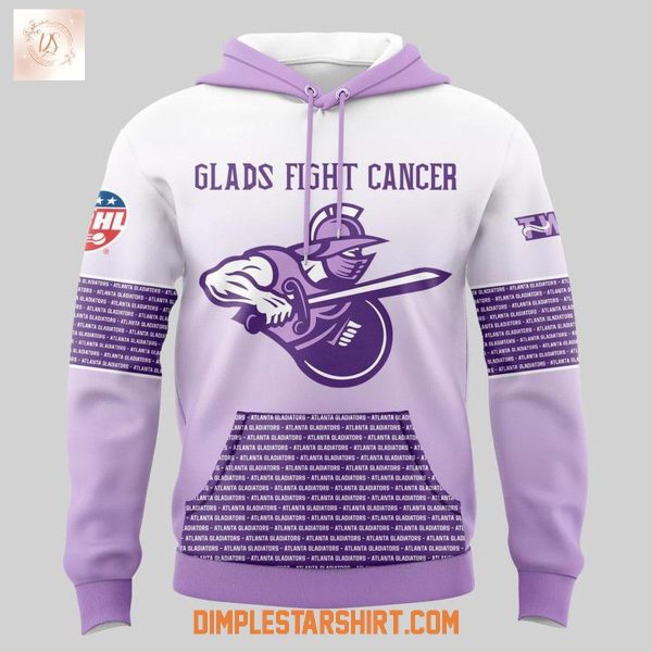 Atlanta Gladiators Glads Fight Cancer 2025 Hoodie Shirt