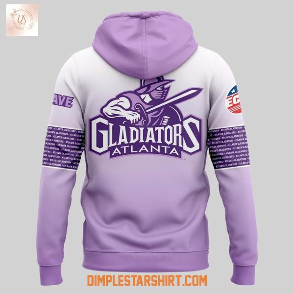 Atlanta Gladiators Glads Fight Cancer 2025 Hoodie Shirt