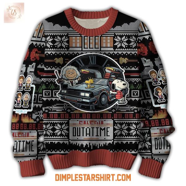 Back To The Future x Snoopy Ugly Sweater