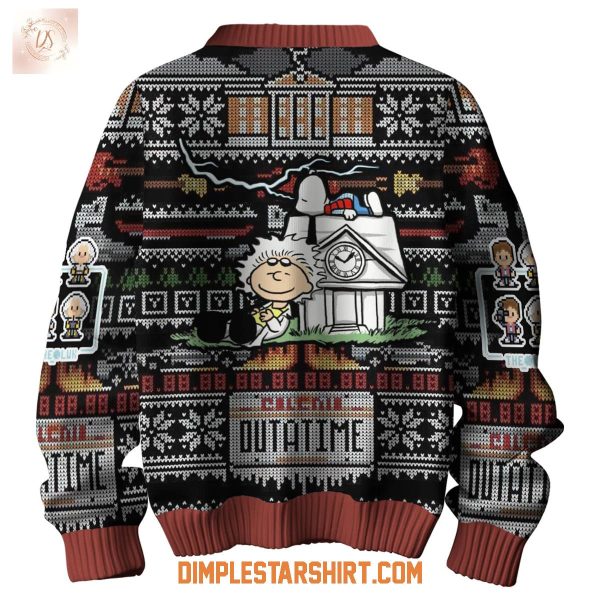 Back To The Future x Snoopy Ugly Sweater