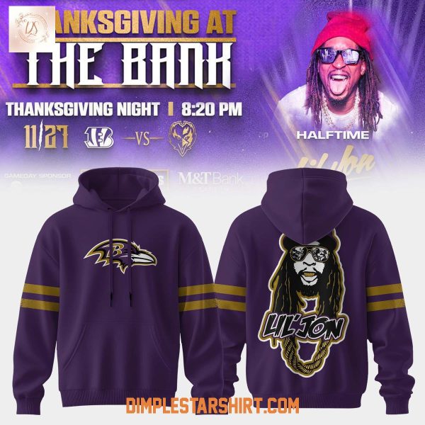 Baltimore Ravens X Lil Jon Thanksgiving Night Hoodie T Shirt