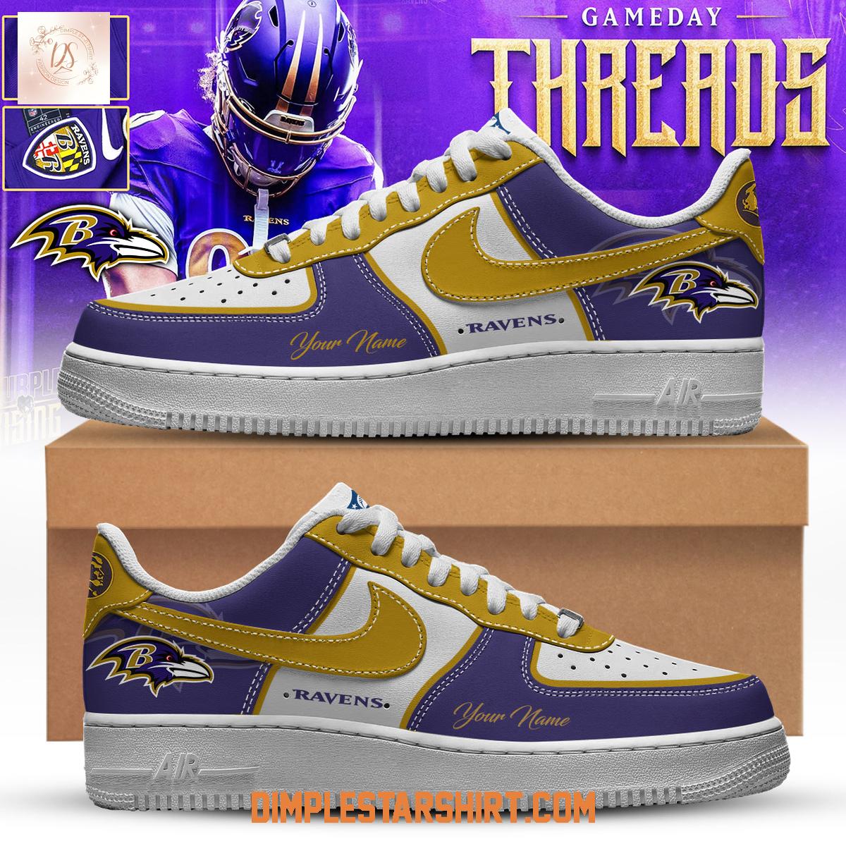 Baltimore Ravens x Honor Coach John Madden Air Force 1 Shoes Baltimore Ravens x Honor Coach John Madden Air Force 1 Shoes
