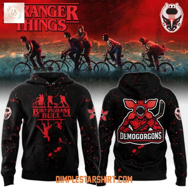 Birmingham Bulls x Stranger Things Hoodie Sweatshirt