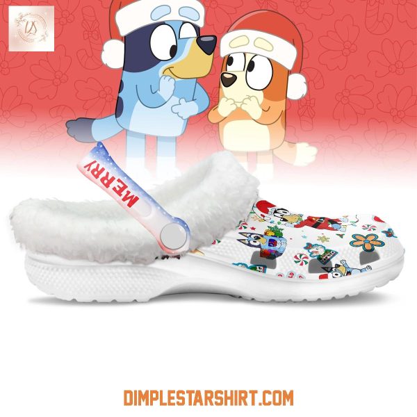 Bluey Merry Christmas Fleece Clogs Crocs