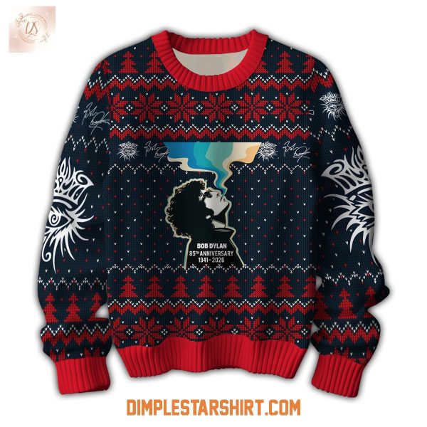 Bob Dylan 85th Anniversary 1941 2026 Ugly Sweater