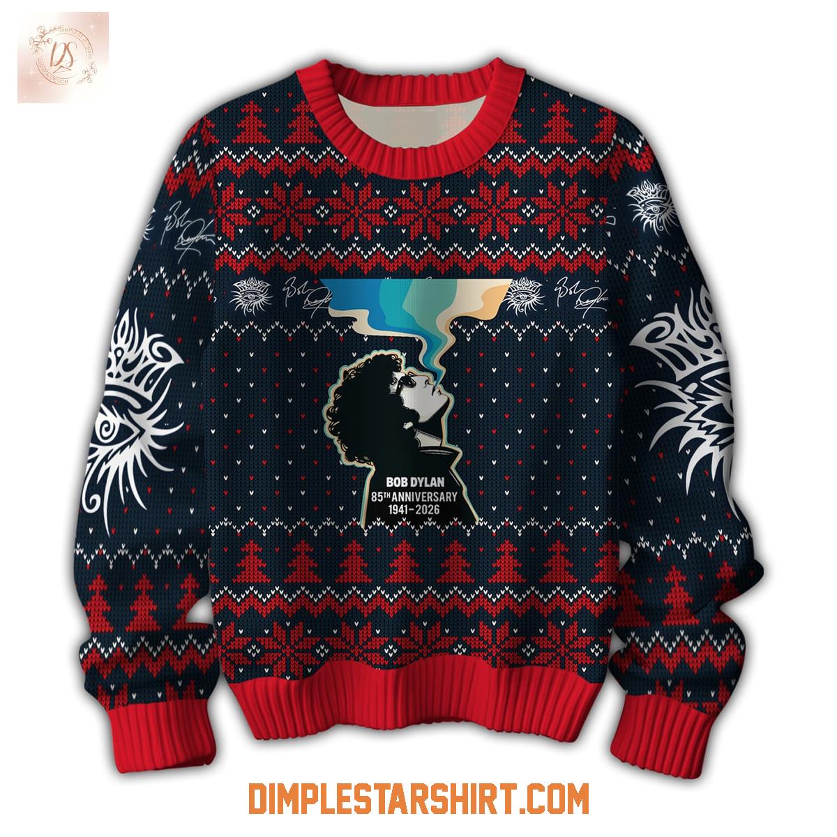 Bob Dylan 85th Anniversary 1941 2026 Ugly Sweater Bob Dylan 85th Anniversary 1941 2026 Ugly Sweater