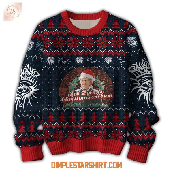 Bob Dylan's Christmas Album Ugly Sweater