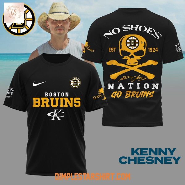 Boston Bruins x Kenny Chesney No Shoes Nation Shirt