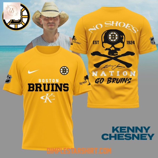 Boston Bruins x Kenny Chesney No Shoes Nation Shirt
