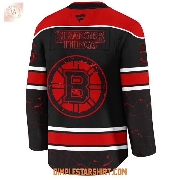 Boston Bruins x Stranger Things 5 One Last Adventure Jersey