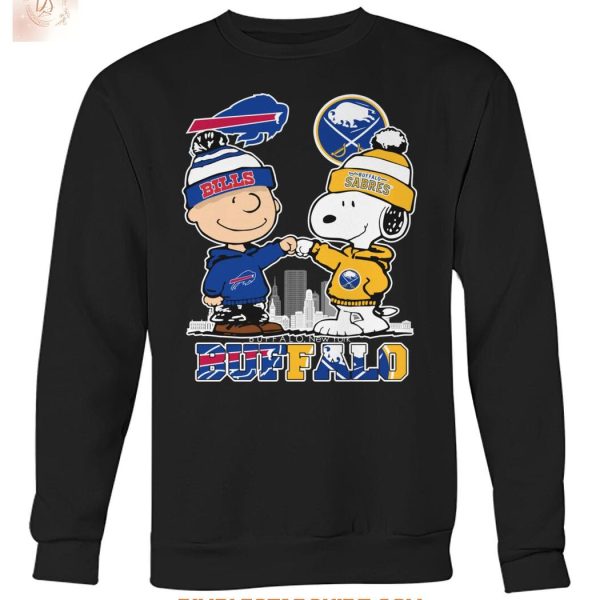 Buffalo Bills And Sabres x Snoopy Christmas T Shirt
