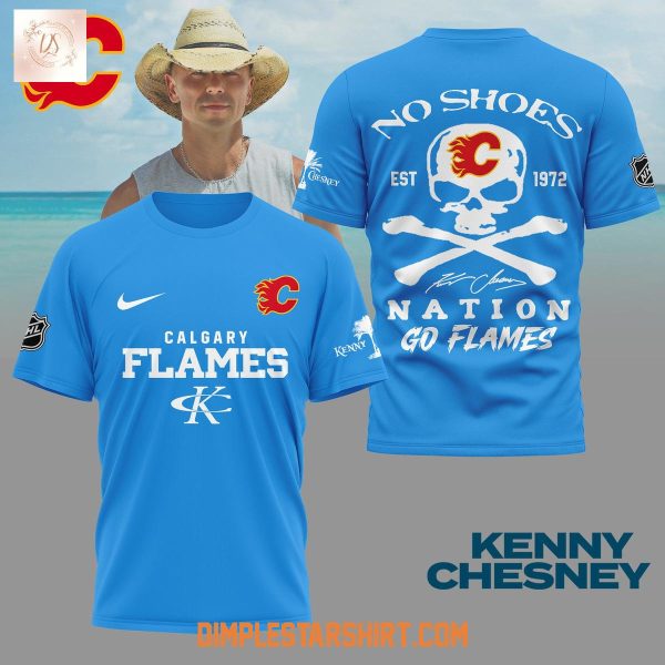 Calgary Flames x Kenny Chesney No Shoes Nation Shirt