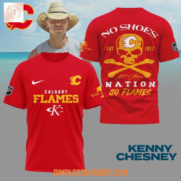 Calgary Flames x Kenny Chesney No Shoes Nation Shirt