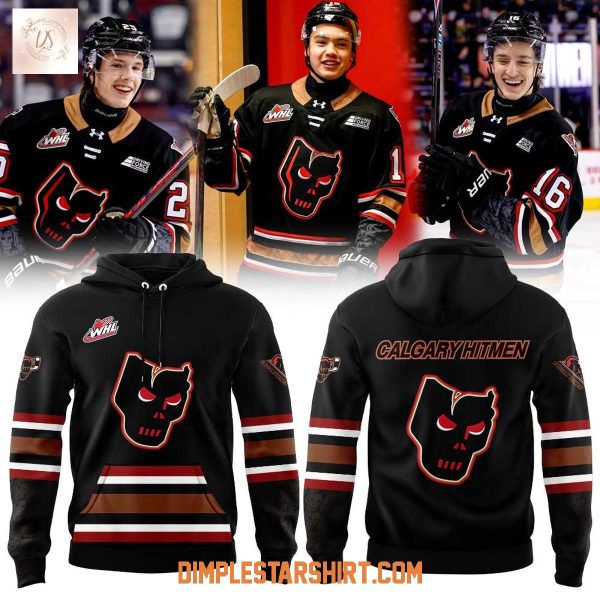 Calgary Hitmen Power Play Black Hoodie T Shirt
