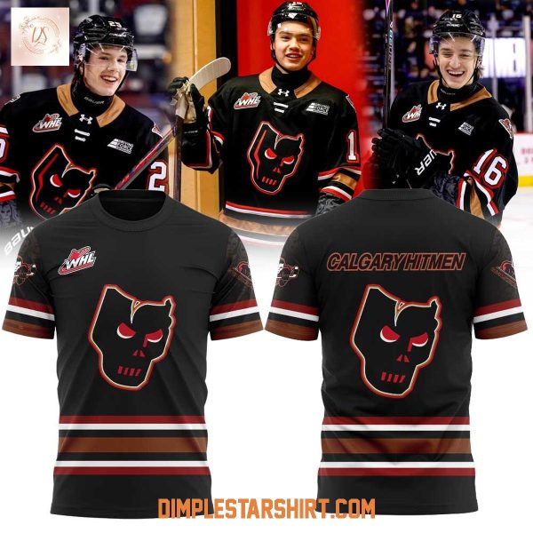 Calgary Hitmen Power Play Black Hoodie T Shirt