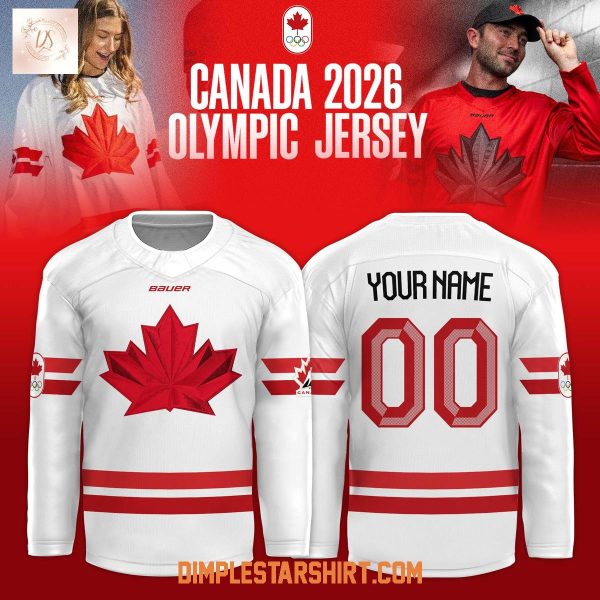 Canada Olympic Hockey 2026 Custom Jersey