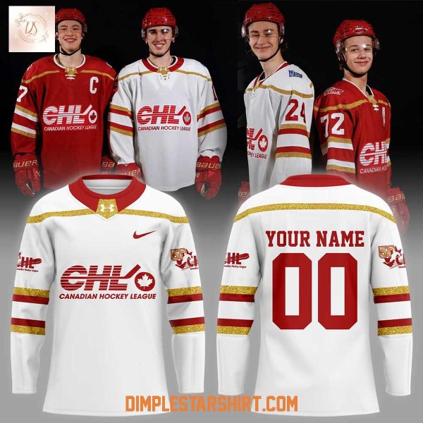 Canadian Hockey League 50th Celebration Custom Hockey Jersey