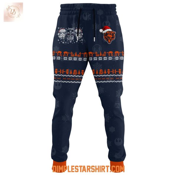 Chicago Bears x Star Wars The Force Christmas Hoodie Shirt