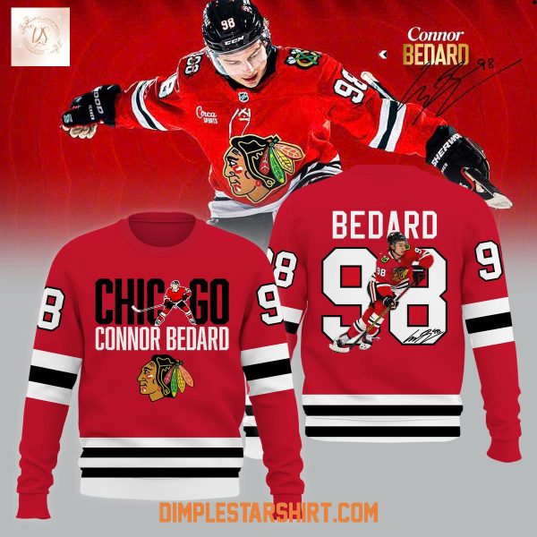 Chicago Blackhawks Connor Bedard 98 Hoodie Shirt