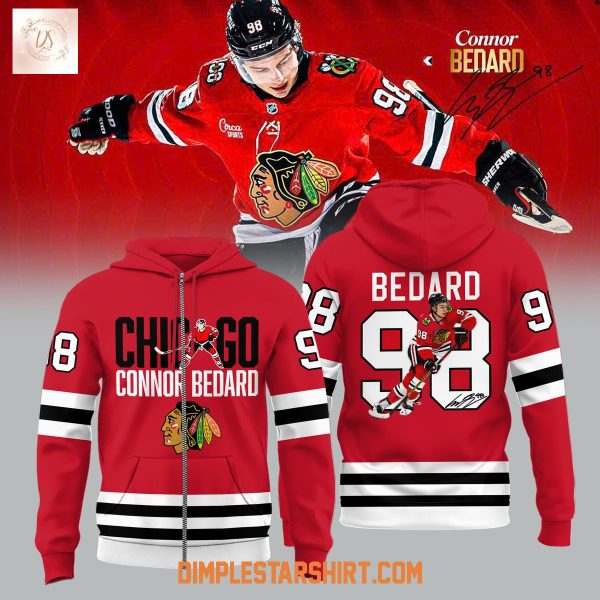 Chicago Blackhawks Connor Bedard 98 Hoodie Shirt