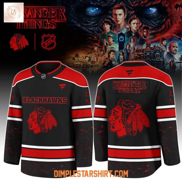 Chicago Blackhawks x Stranger Things 5 One Last Adventure Jersey