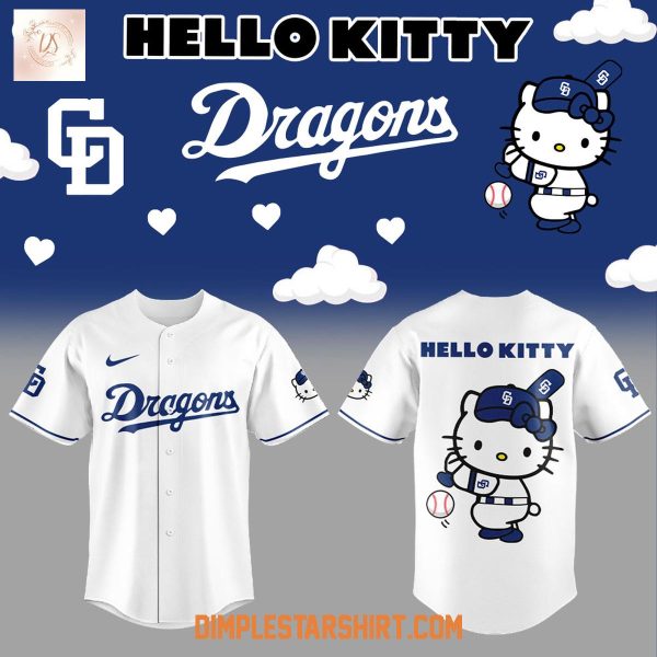 Chunichi Dragons x Hello Kitty Baseball Jersey